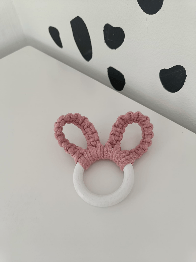 Mini Macrame Bunny Hanger | Easter decoration