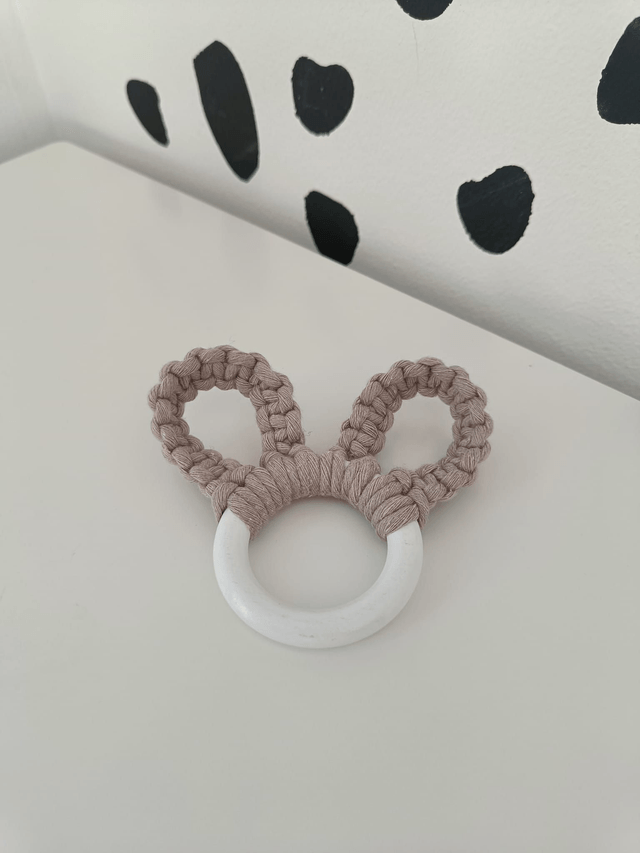 Mini Macrame Bunny Hanger | Easter decoration