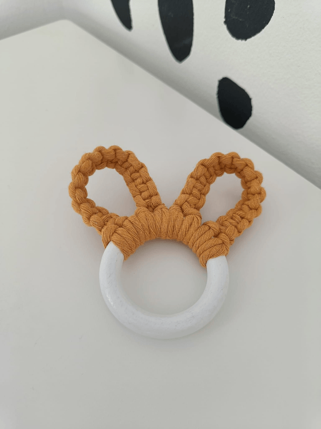 Mini Macrame Bunny Hanger | Easter decoration