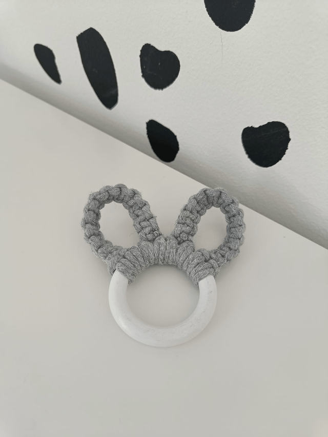 Mini Macrame Bunny Hanger | Easter decoration